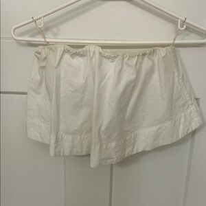 Wilfred White Ruffle Crop Top